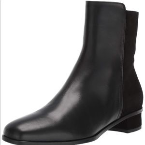 Black suede/leather Aquatalia weatherproof bootie